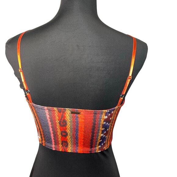 Mika, womens size small Aztec snake geometric adj strap Bralett bikini swimtop ￼ - Picture 3 of 8